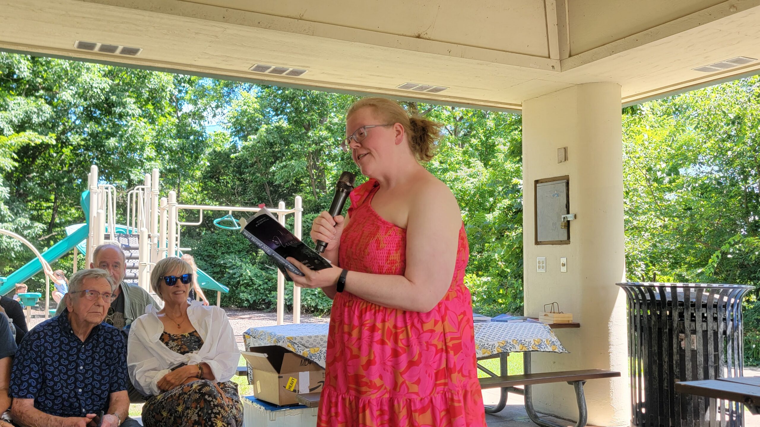 A Well Versed 2026 contest winner reading their piece aloud