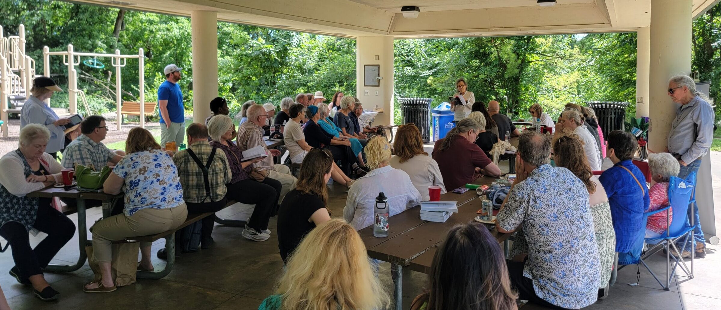Crowd at Stephen's Lake Park for the Launch Party of Well Versed 2026