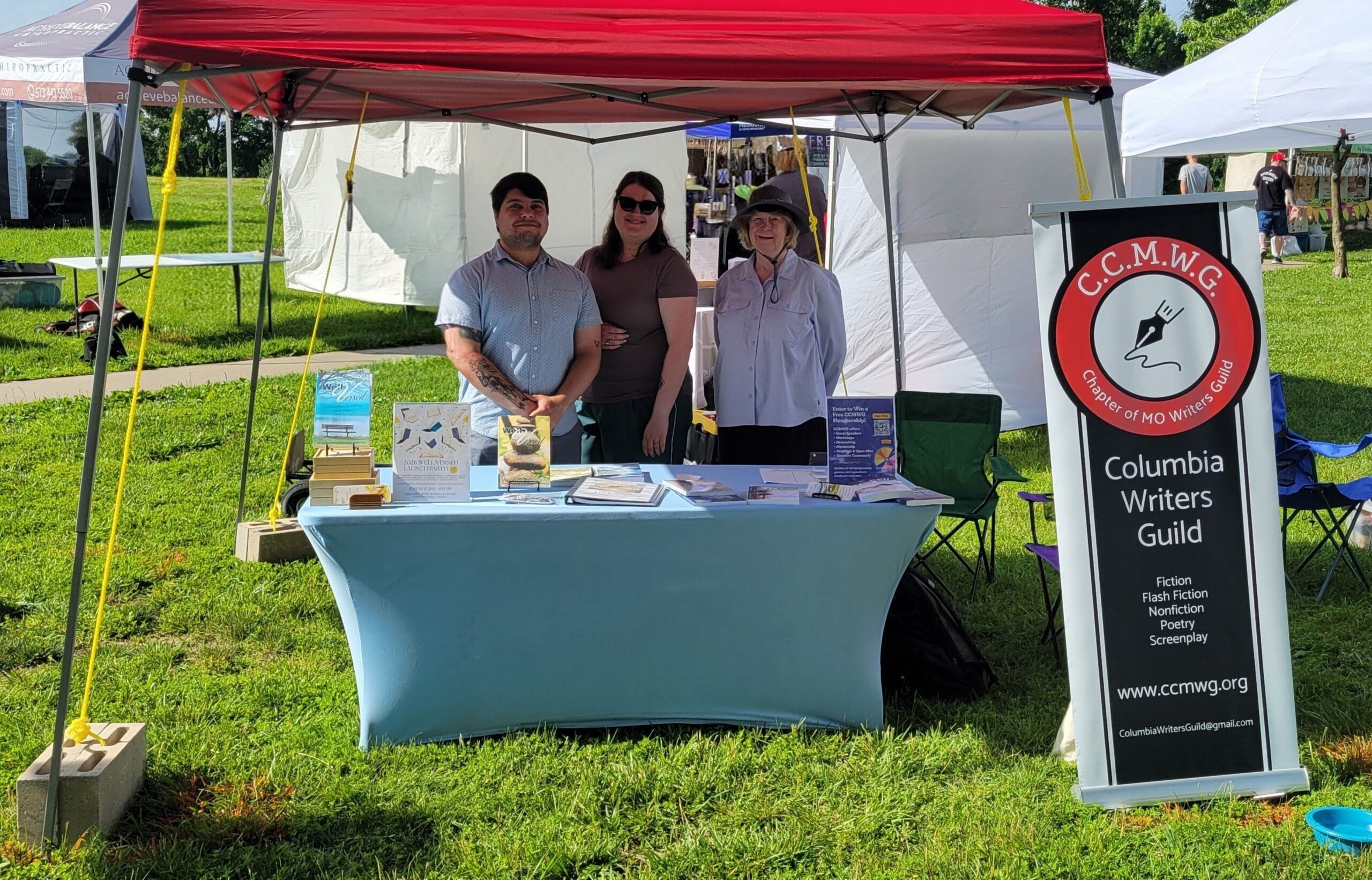 2026 Art in the Park CCMWG Booth - Photo by Eilene Ording