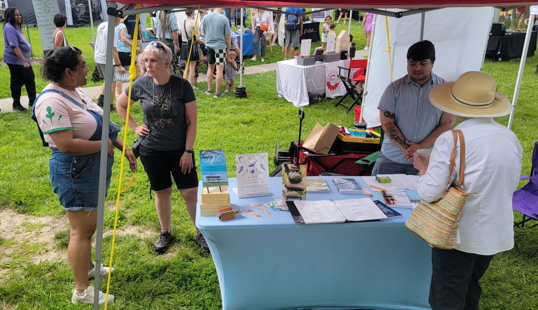 2026 Art in the Park CCMWG Booth - Photo by Beth Adkins