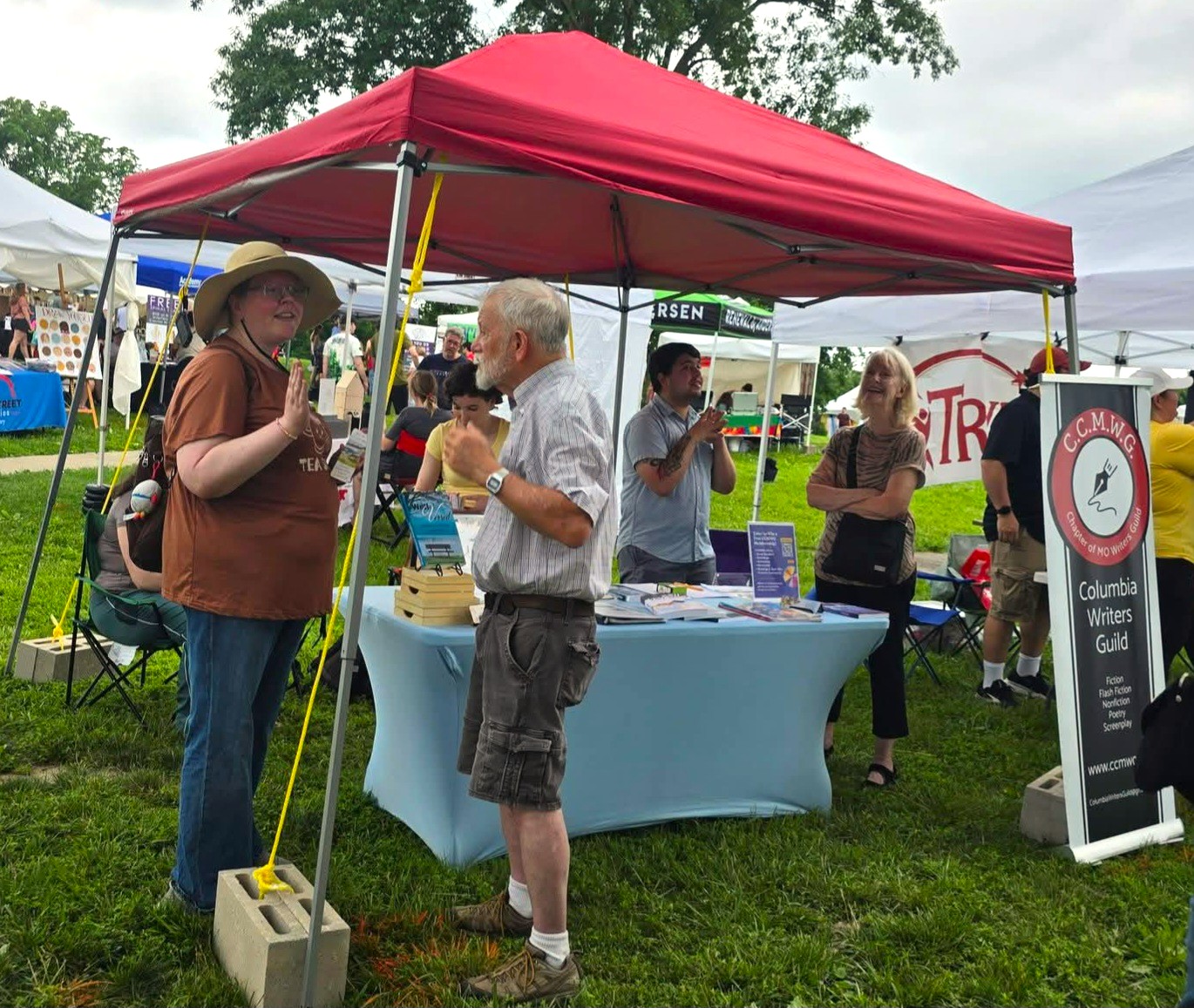 2026 Art in the Park CCMWG Booth - Photo by Cynthia Adkins