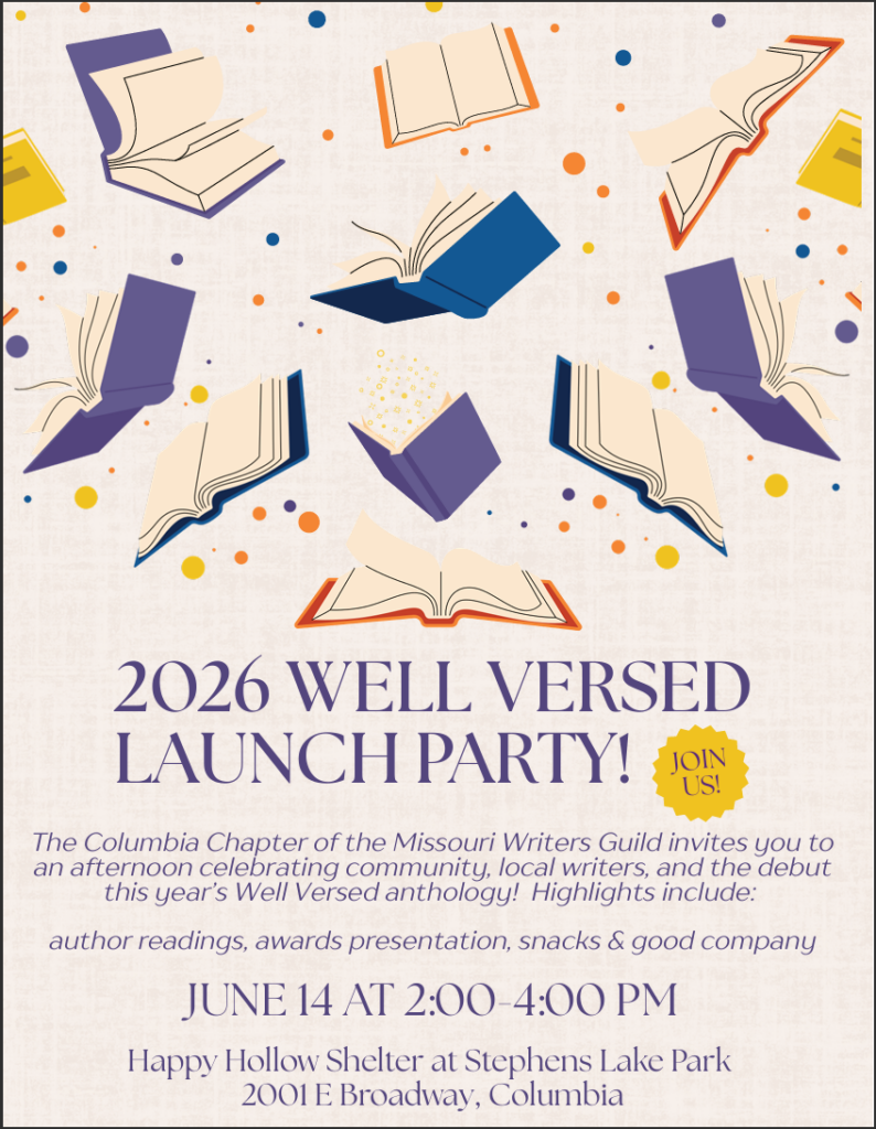 2026 Well-Versed Launch Party Flyer